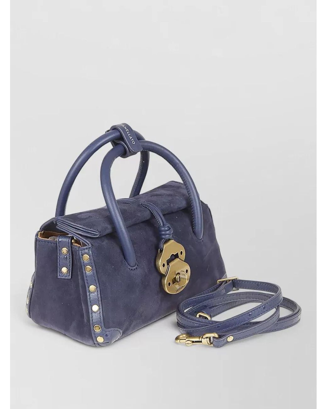 Zanellato Blue Leather Shoulder Bag