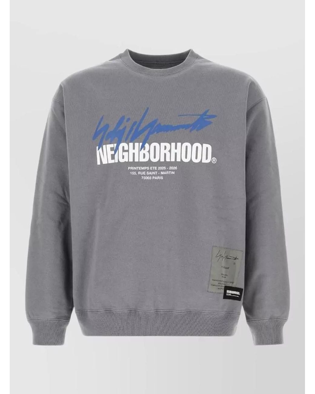 Yohji Yamamoto Gray Cotton Sweatshirt for men