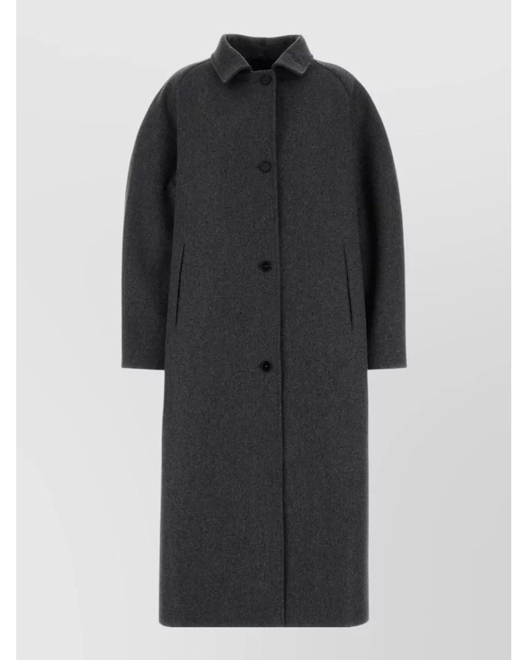 Jil Sander Black Wool Blend Fitted Jacket