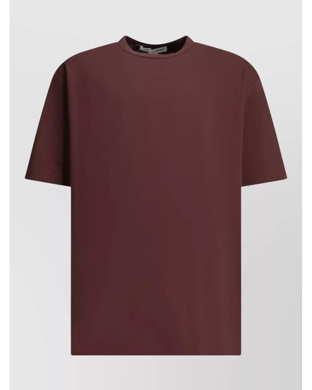 Comme des Garçons Red Reversed Logo Print T-Shirt for men