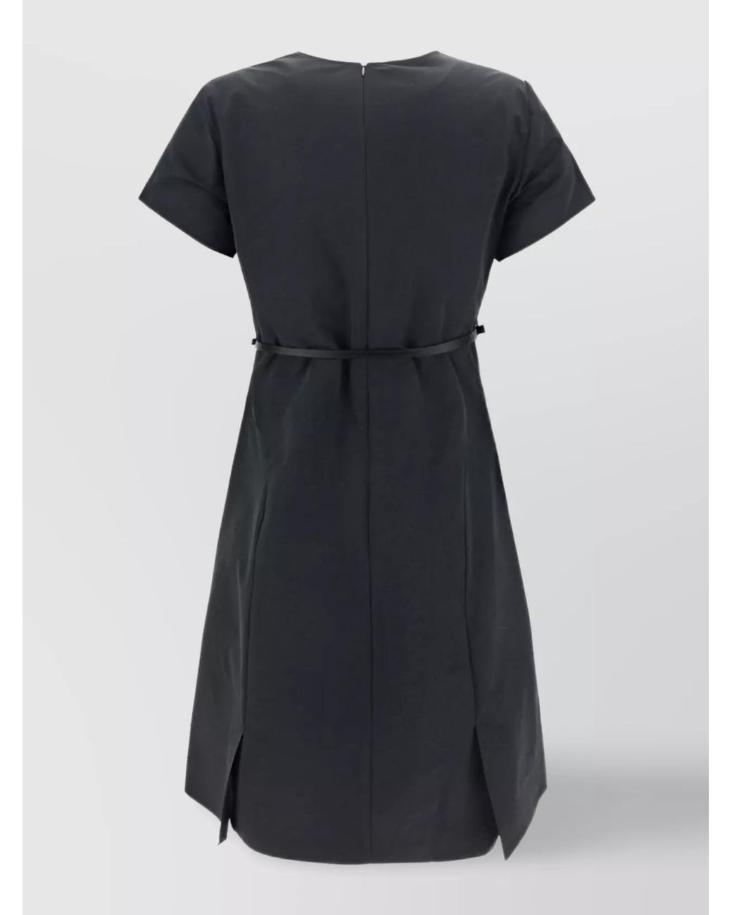 Givenchy Black Polyester Blend Short-Sleeve Mini Dress