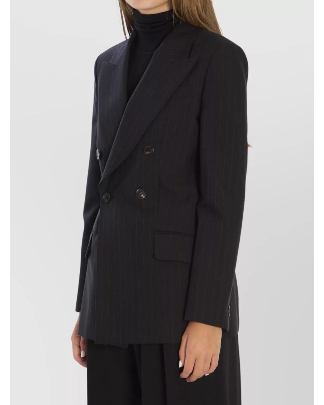 Gucci Black Double-Breasted Wool Jacket