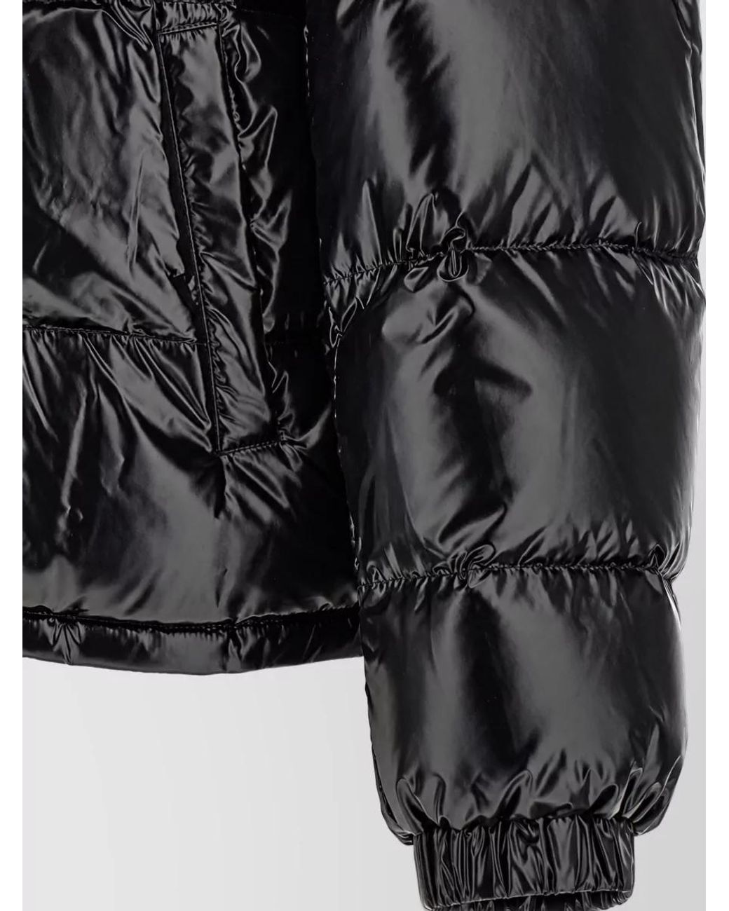 Versace Black Barocco Quilted Down Jacket for men
