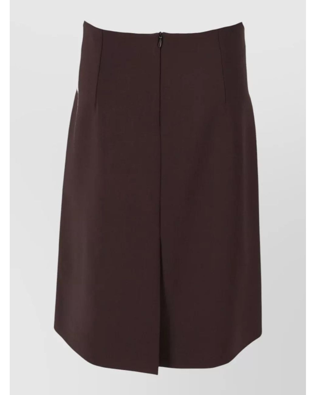 P.A.R.O.S.H. Purple Wool Asymmetric Skirt