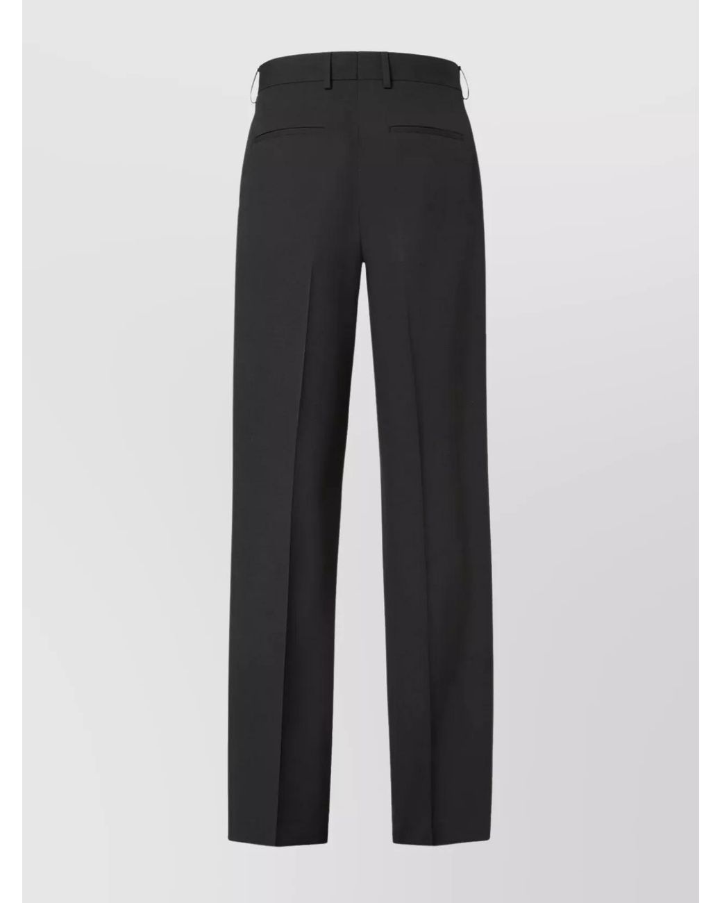 Fendi Blue Virgin Wool Slim Tapered Tailored Trousers for men