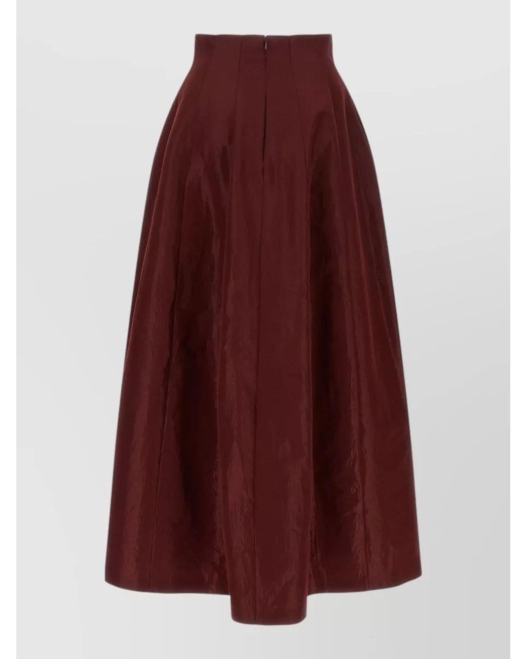 Alberta Ferretti Purple Paneled High-Rise Maxi A-Line Skirt