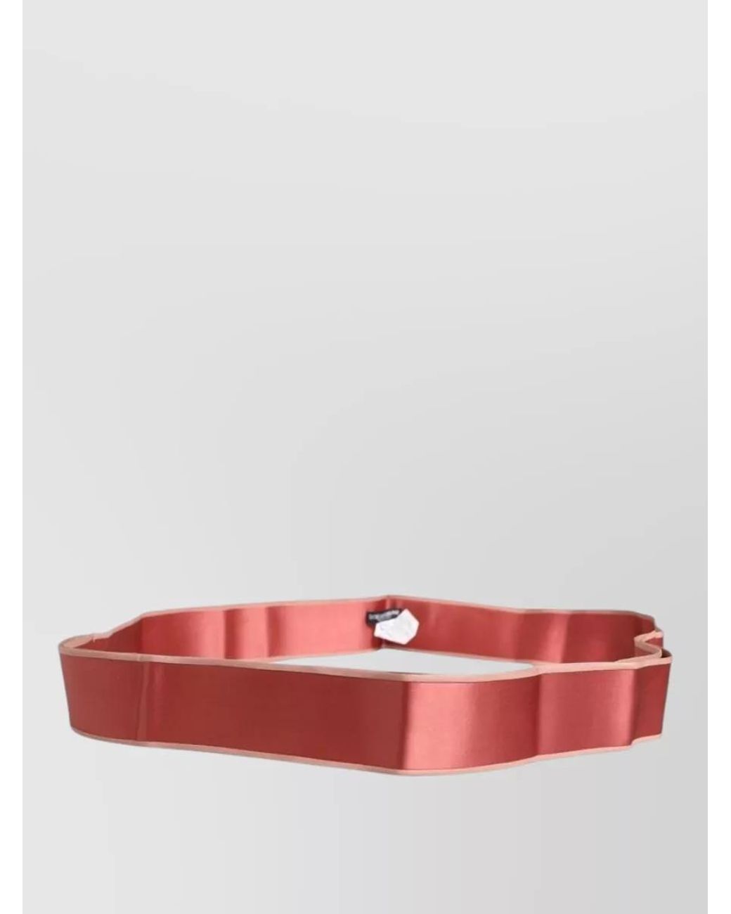 Dolce & Gabbana Red Silk Satin Waist Belt