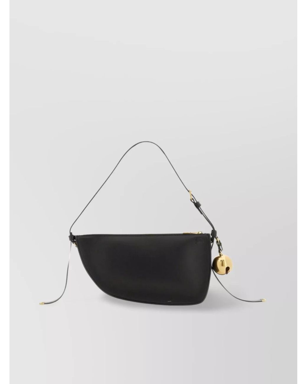 Burberry White Shield Small Leather Shoulder Bag