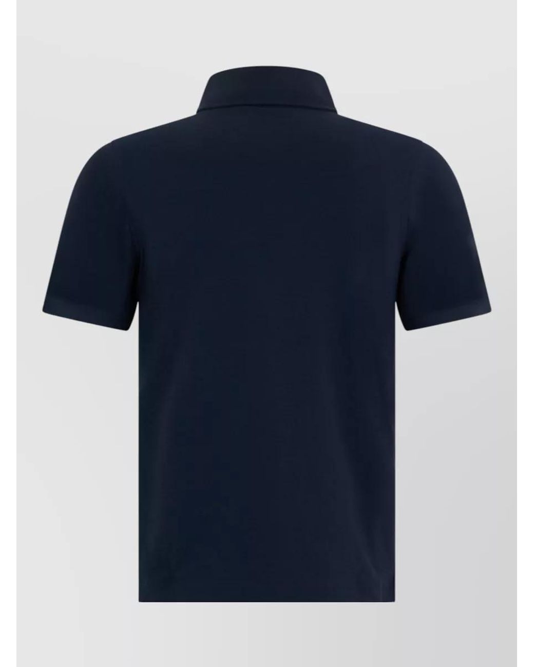 K-Way Blue Cotton Short-Sleeve Polo Shirt for men