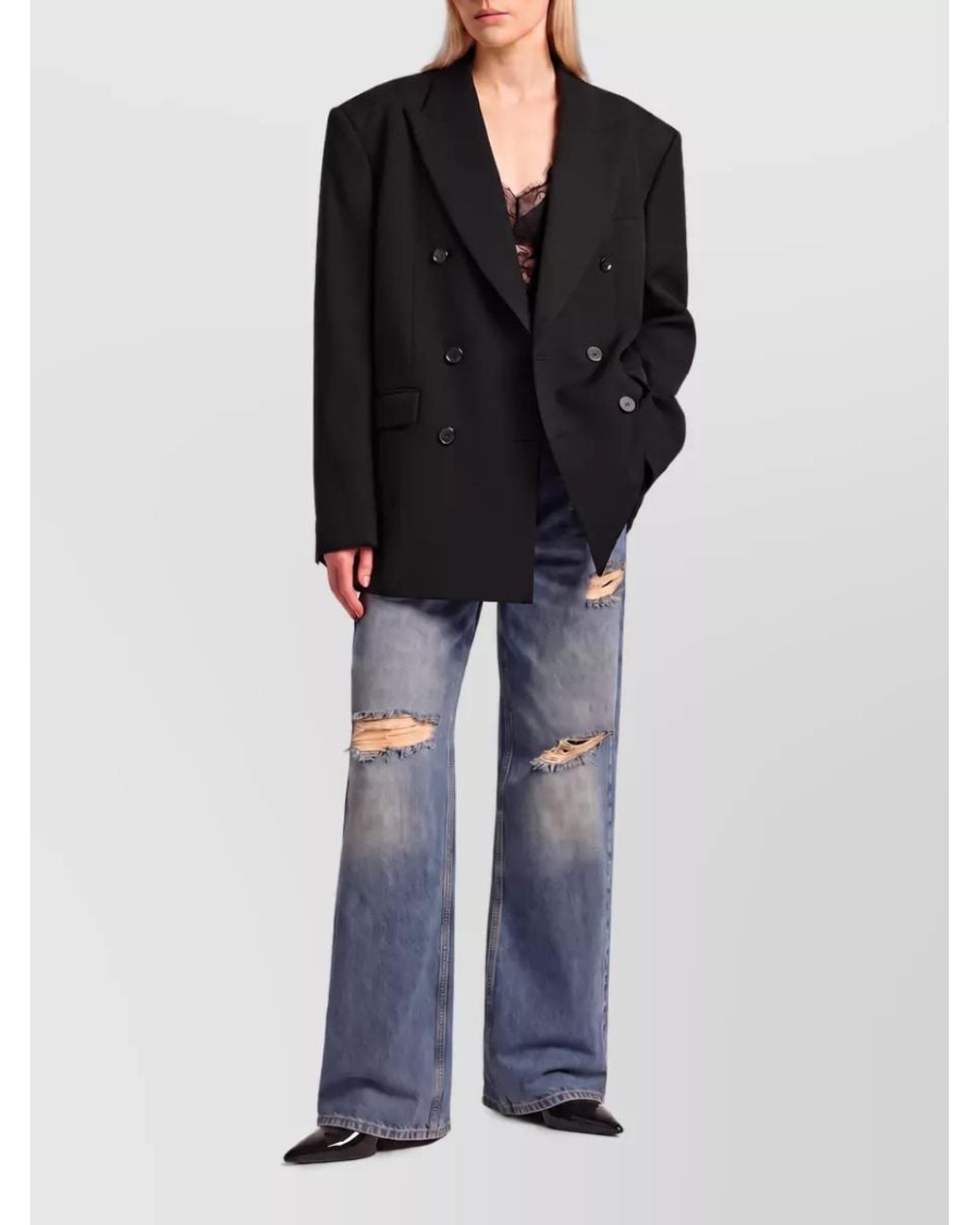 Dolce & Gabbana Blue Low-Rise Straight-Leg Denim Jeans