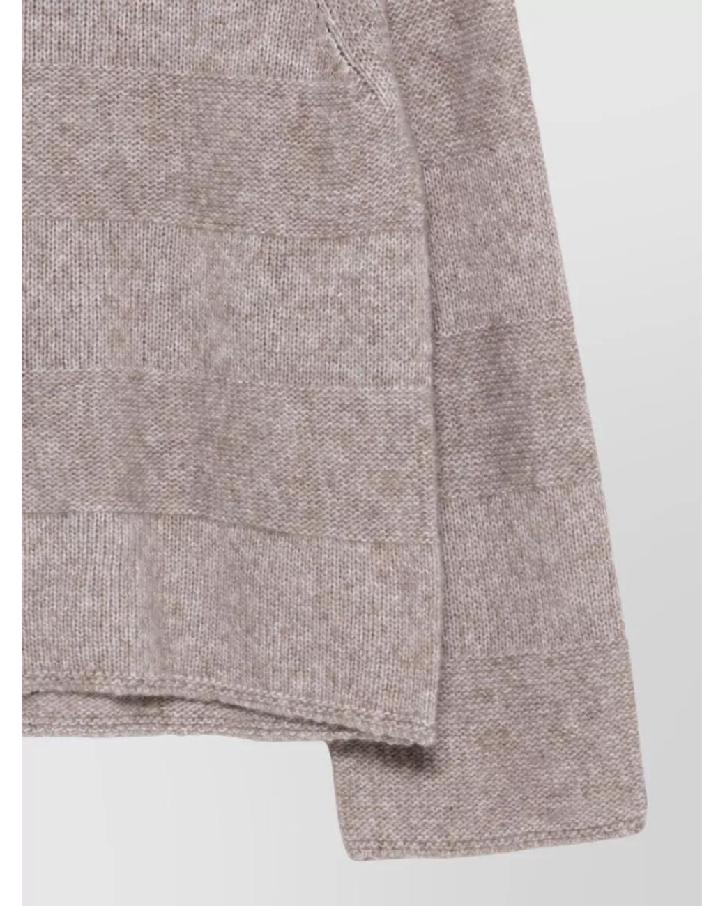 Emporio Armani Multicolor Striped High Neck Wool Jumper