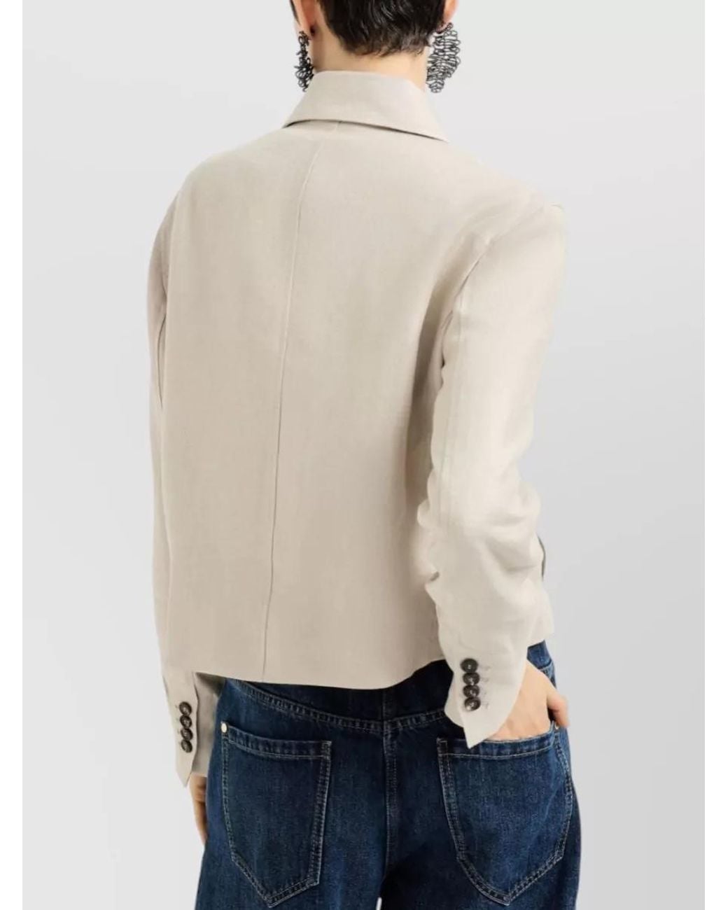 Brunello Cucinelli Natural Linen Jacket