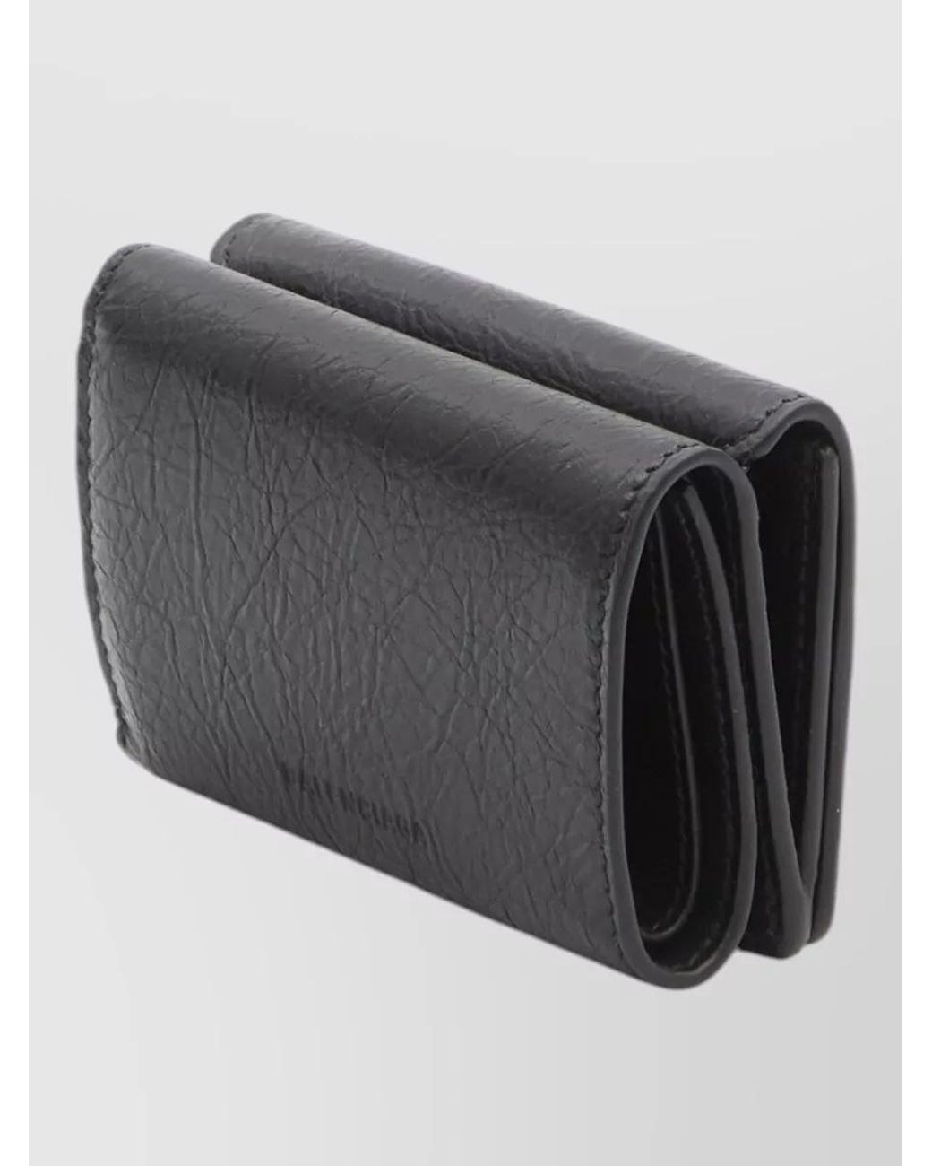Balenciaga Black Lambskin Mini Wallet