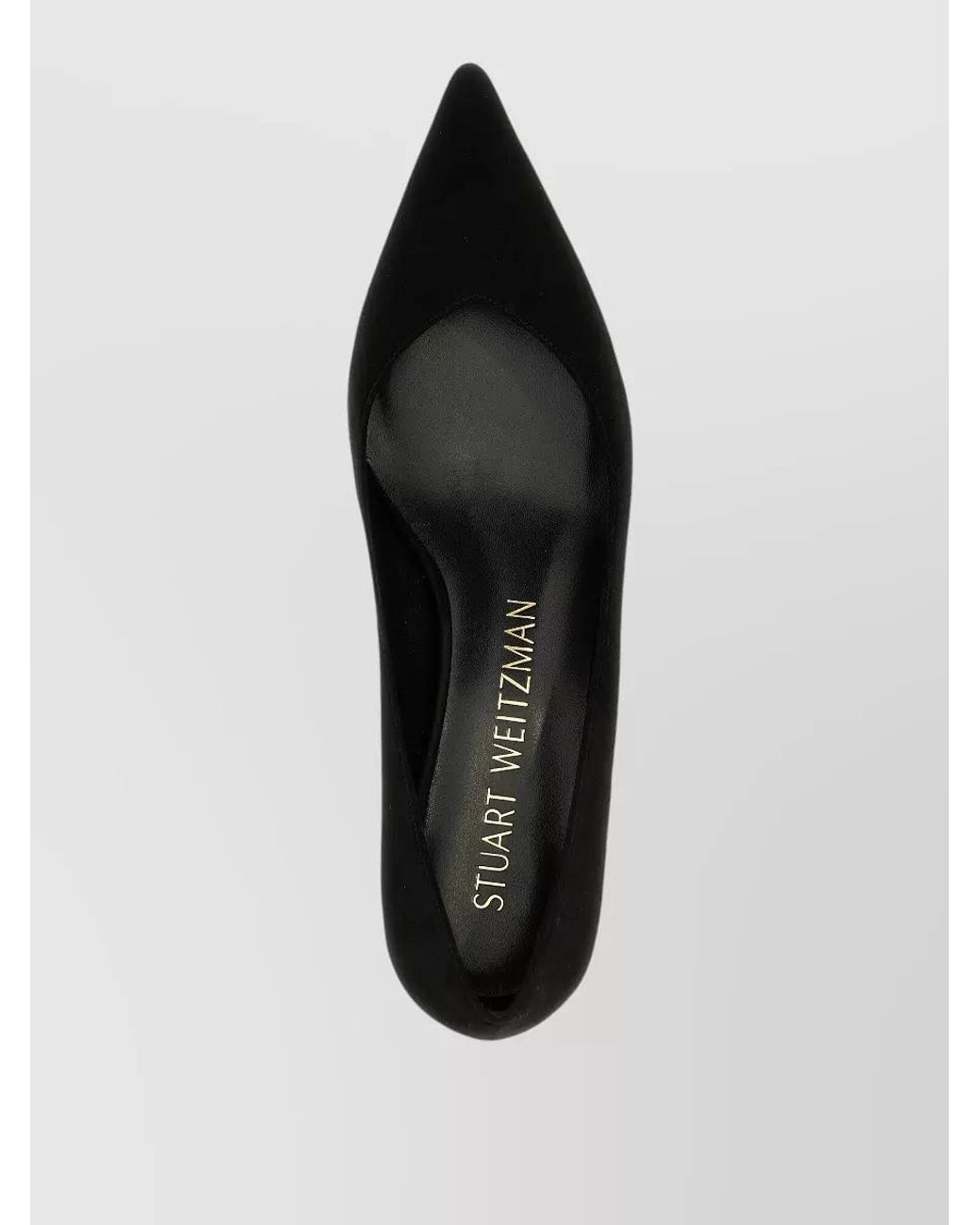 Stuart Weitzman Black Leather High Heel Pumps