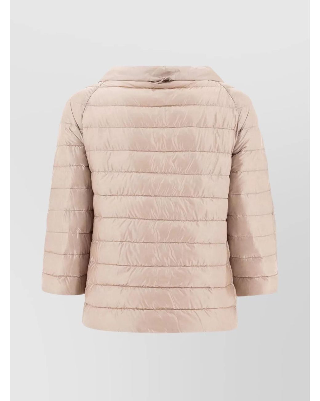 Herno Natural Nylon Reversible Quilted Puffer Jacket