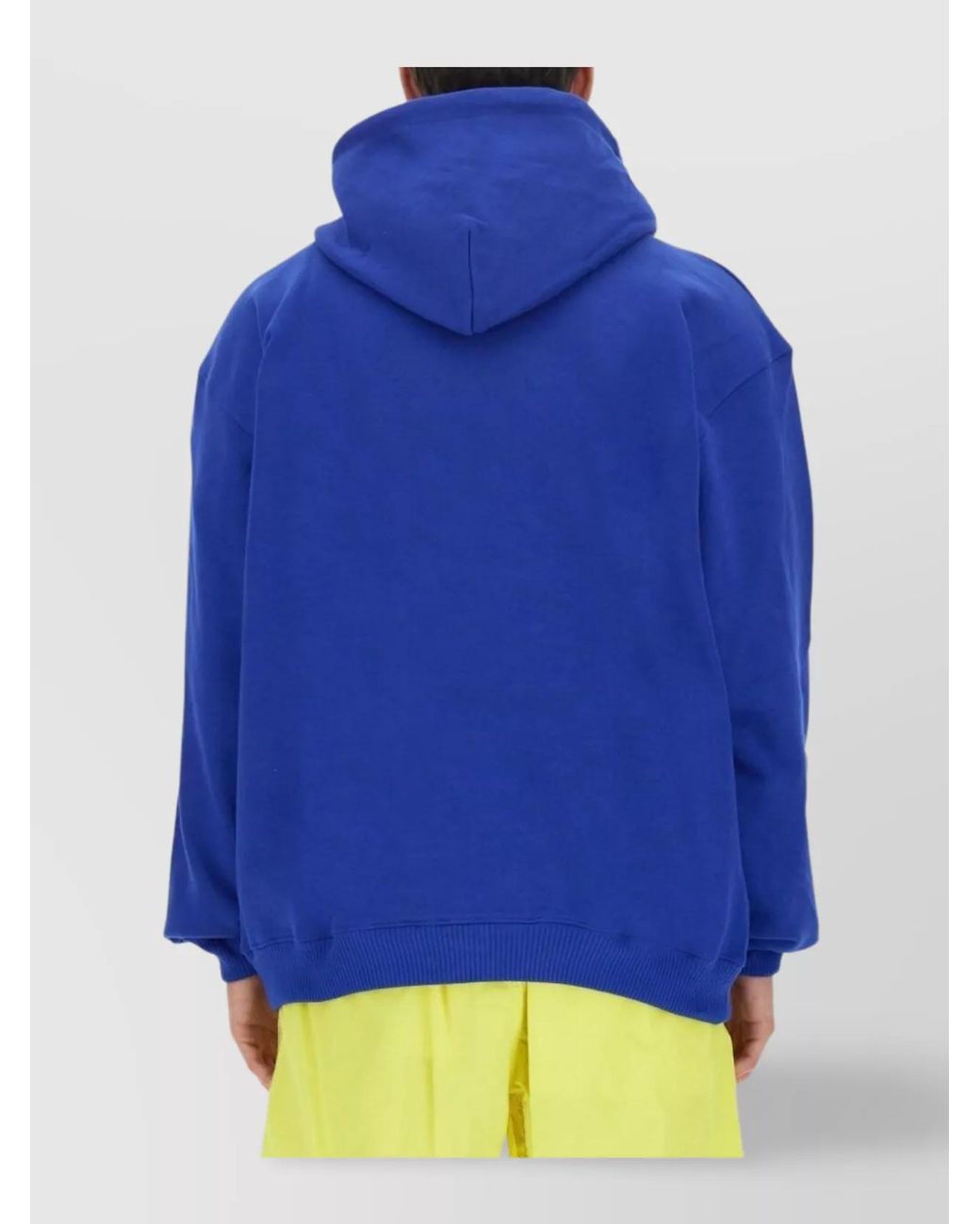 MSGM Blue Regular-Fit Hoodie for men