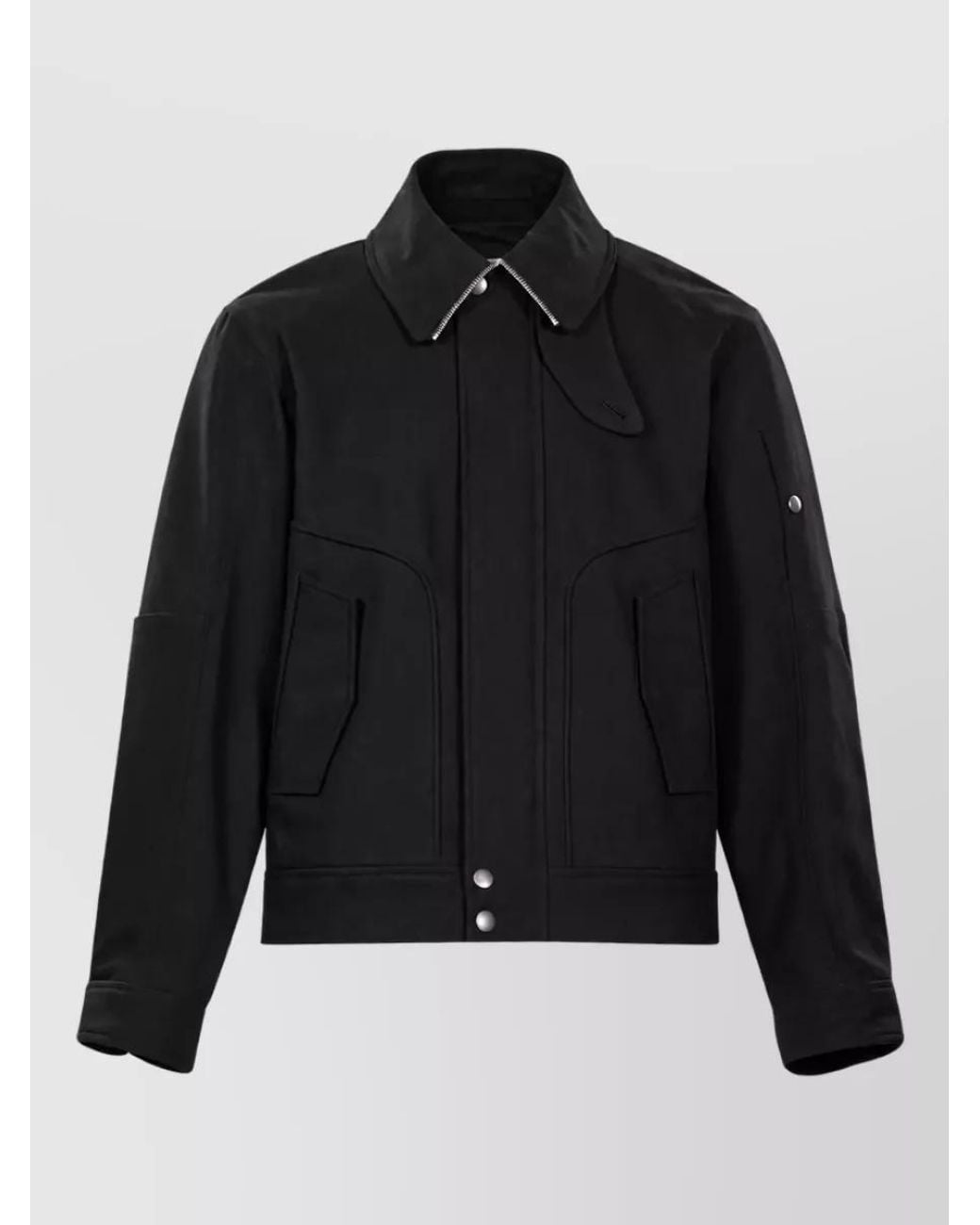 Dries Van Noten Black Single-Breasted Coat for men