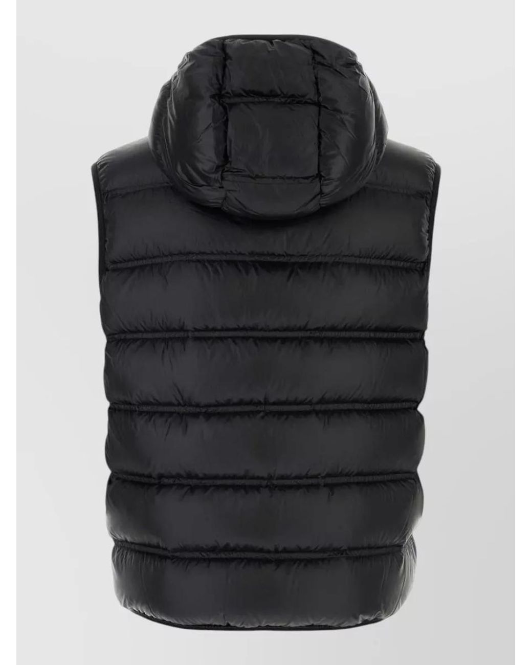 Moncler Black Down Hooded Puffer Vest for men