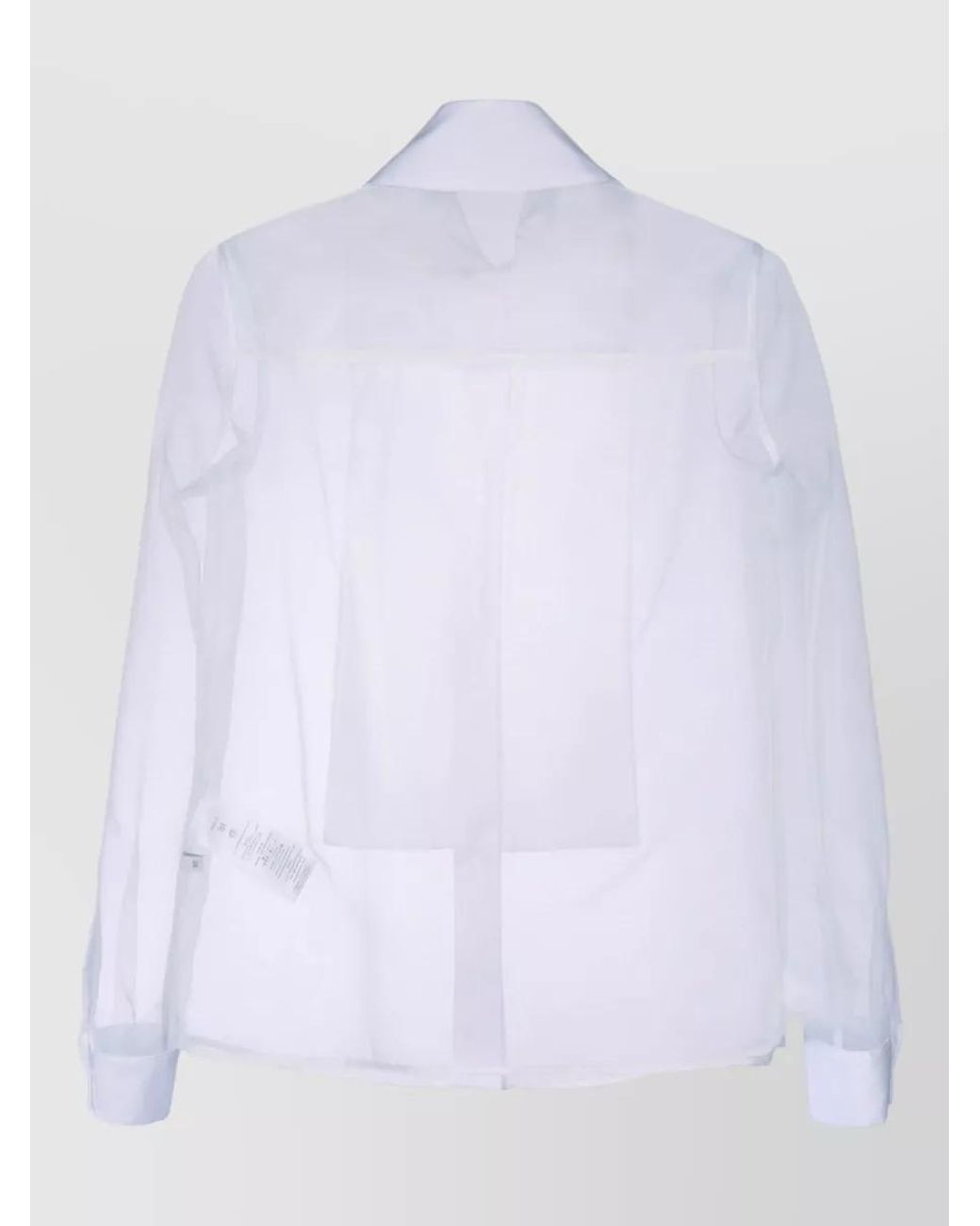 Elisabetta Franchi White Sheer Shirt for men