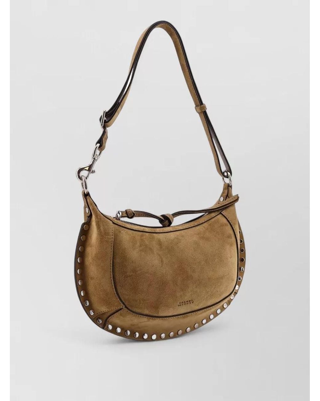 Isabel Marant White Oskan Moon Leather Shoulder Bag