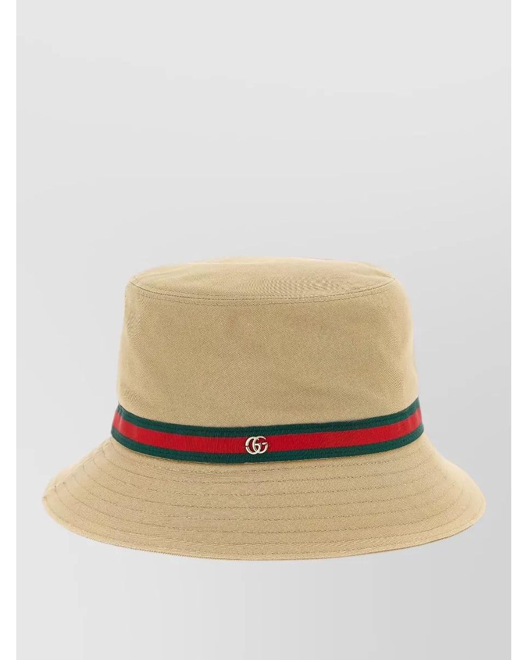 Gucci Natural Cotton Bucket Hat
