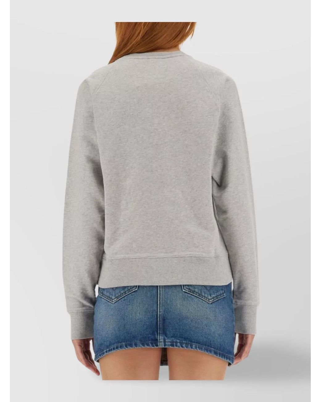 Maison Kitsuné Gray Cotton Regular-Fit Sweatshirt