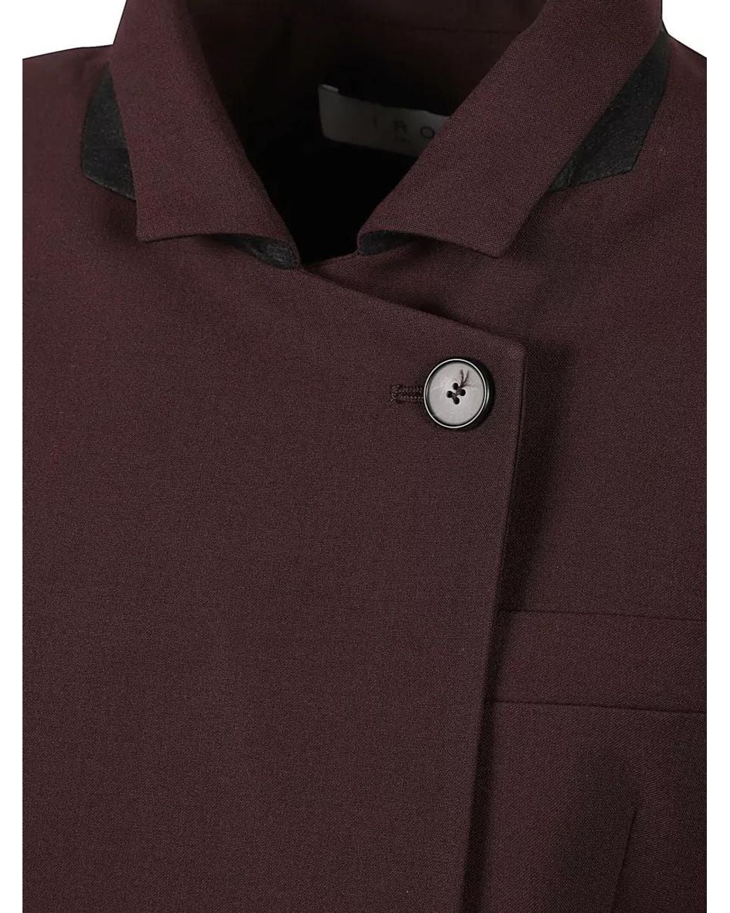 IRO Purple Single Breasted Coat