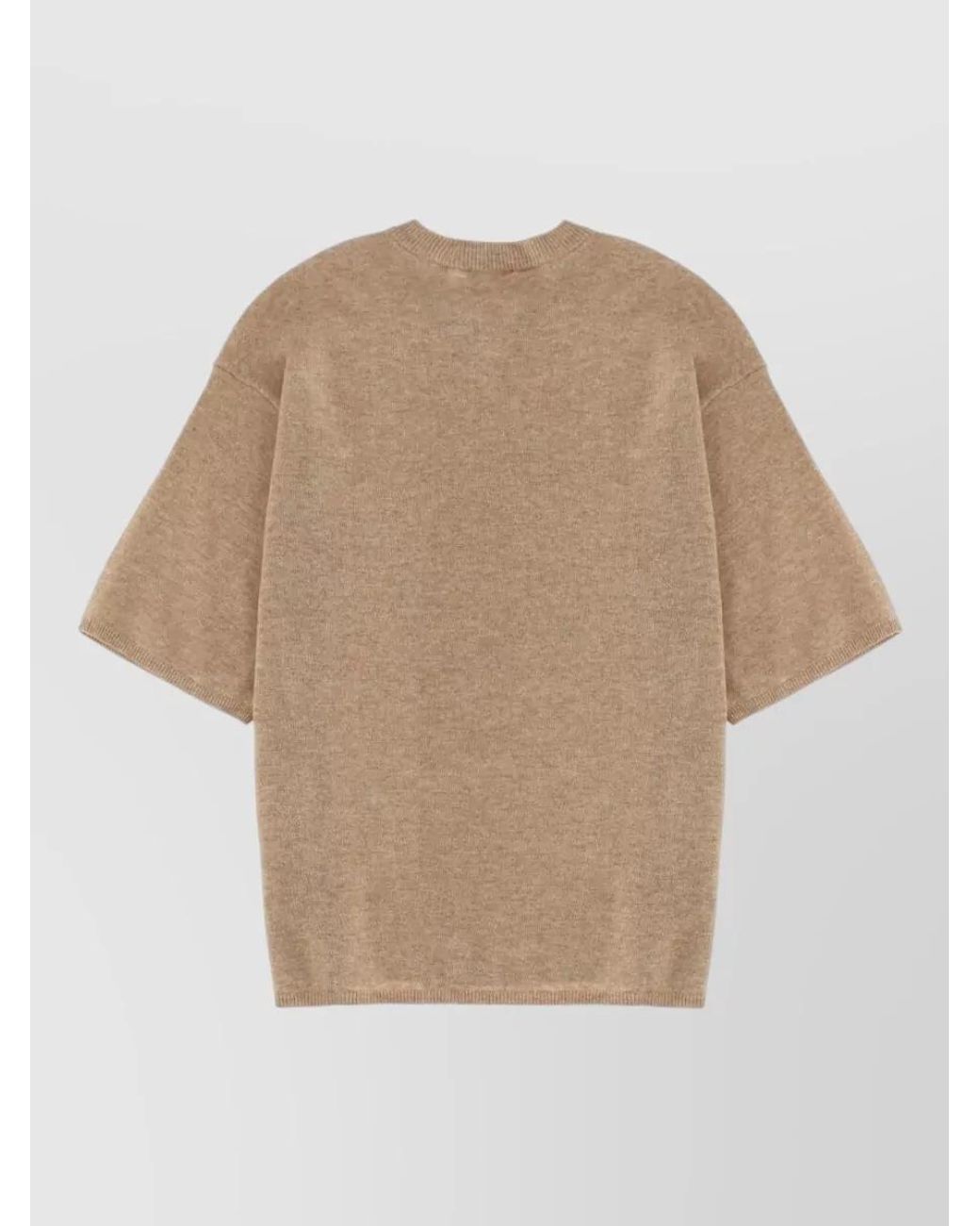 THE GARMENT Natural Cashmere Oversized Knitted T-Shirt