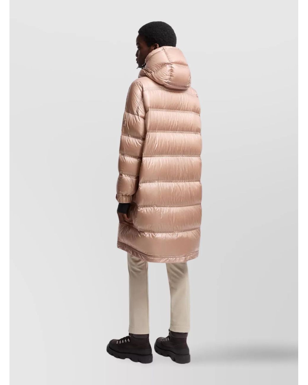 Moncler Natural Long Down Puffer Jacket