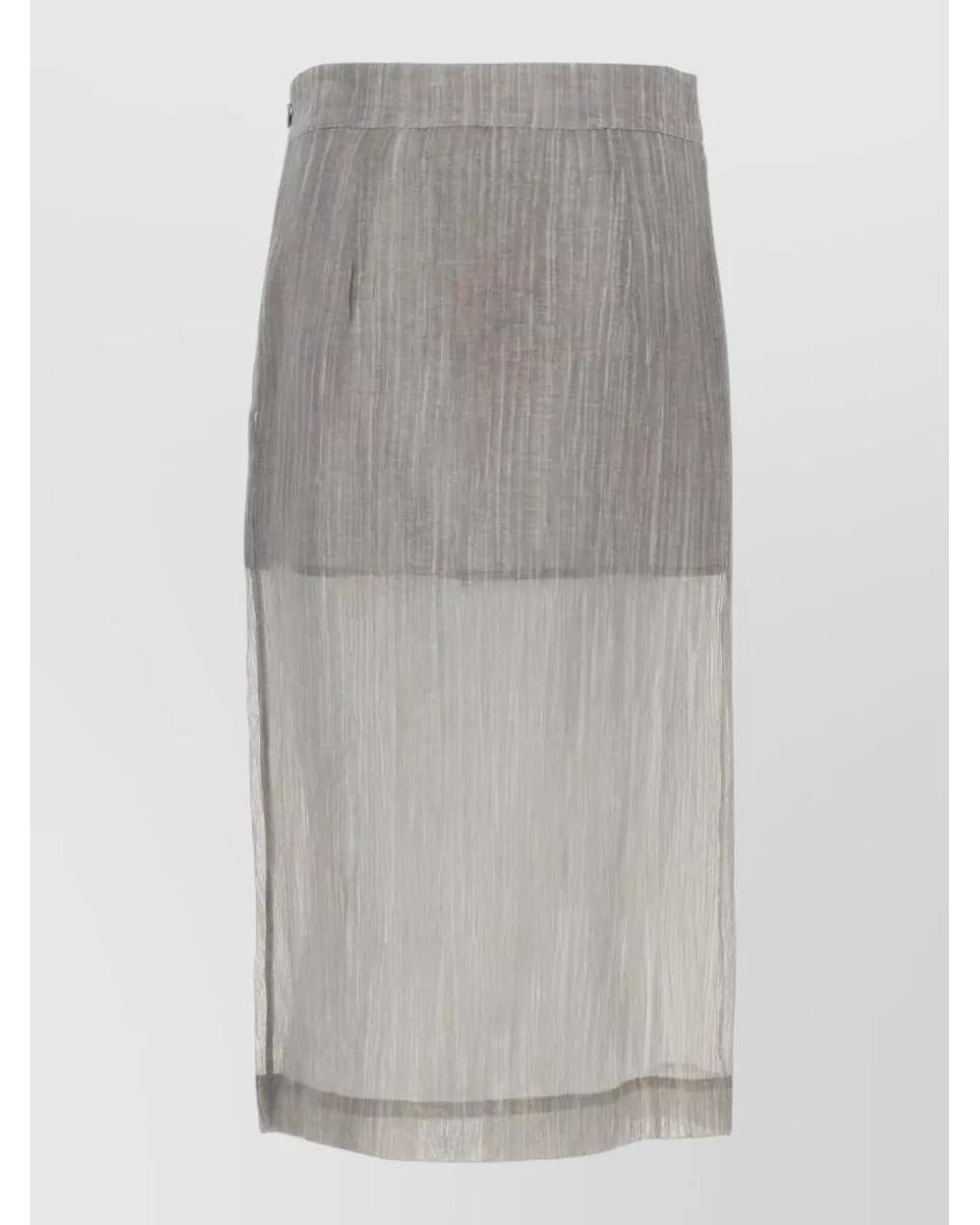 THE GARMENT Gray Delphi Midi Wrap Skirt