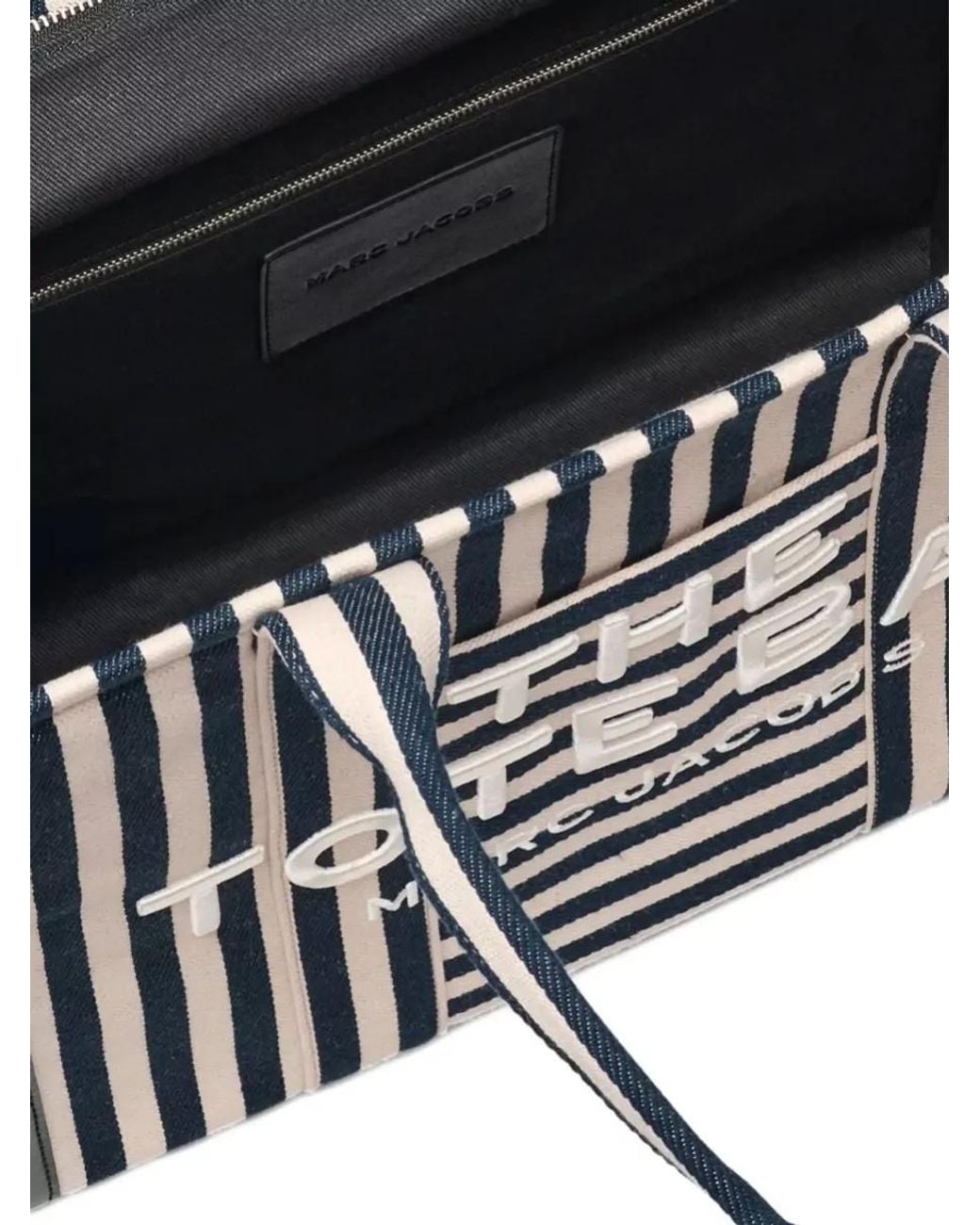 Marc Jacobs White The Tote Bag Large Canvas Tote Bag