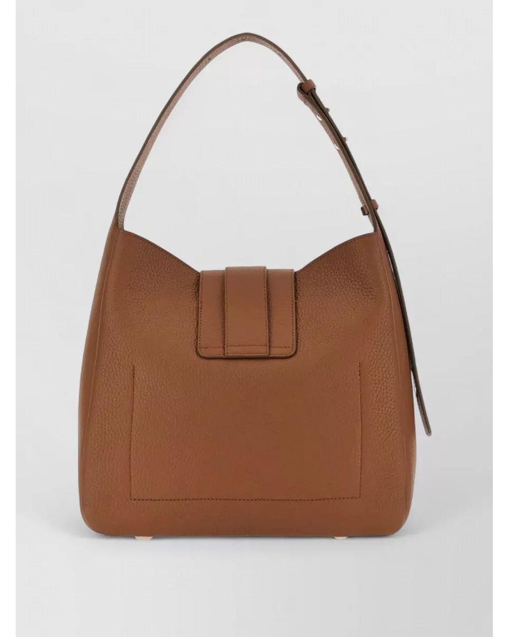 Hogan Brown H-Hobo Leather Shoulder Bag
