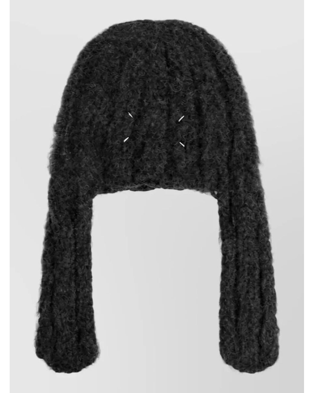 Maison Margiela Black Beanie for men