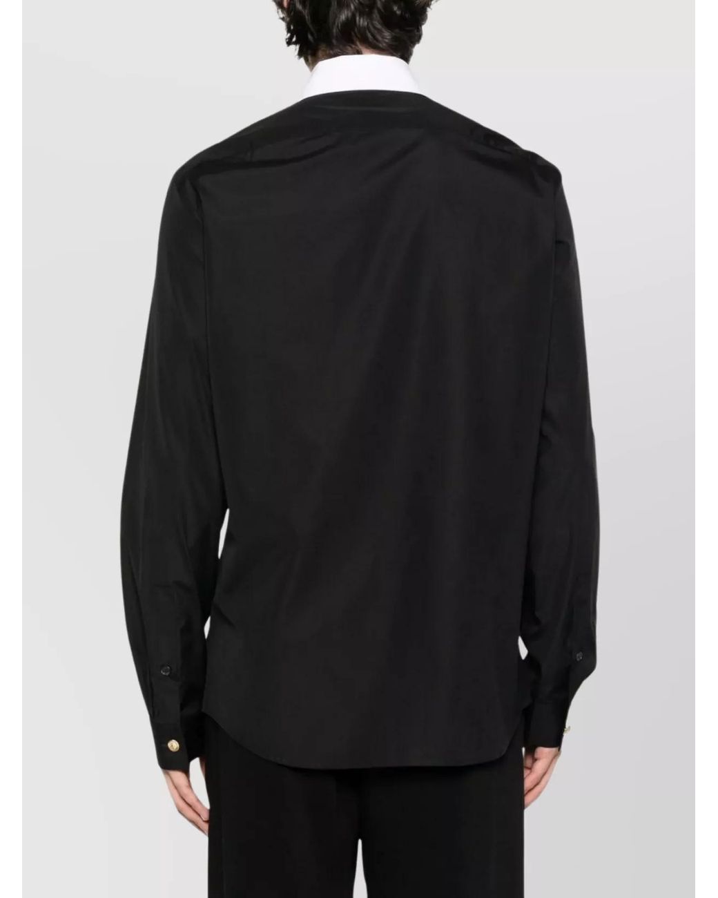 Balmain Black Long-Sleeve Shirt for men