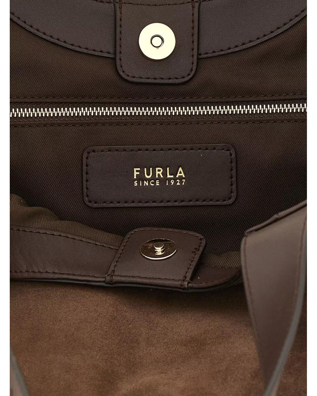 Furla Brown Na Leather Shoulder Bag
