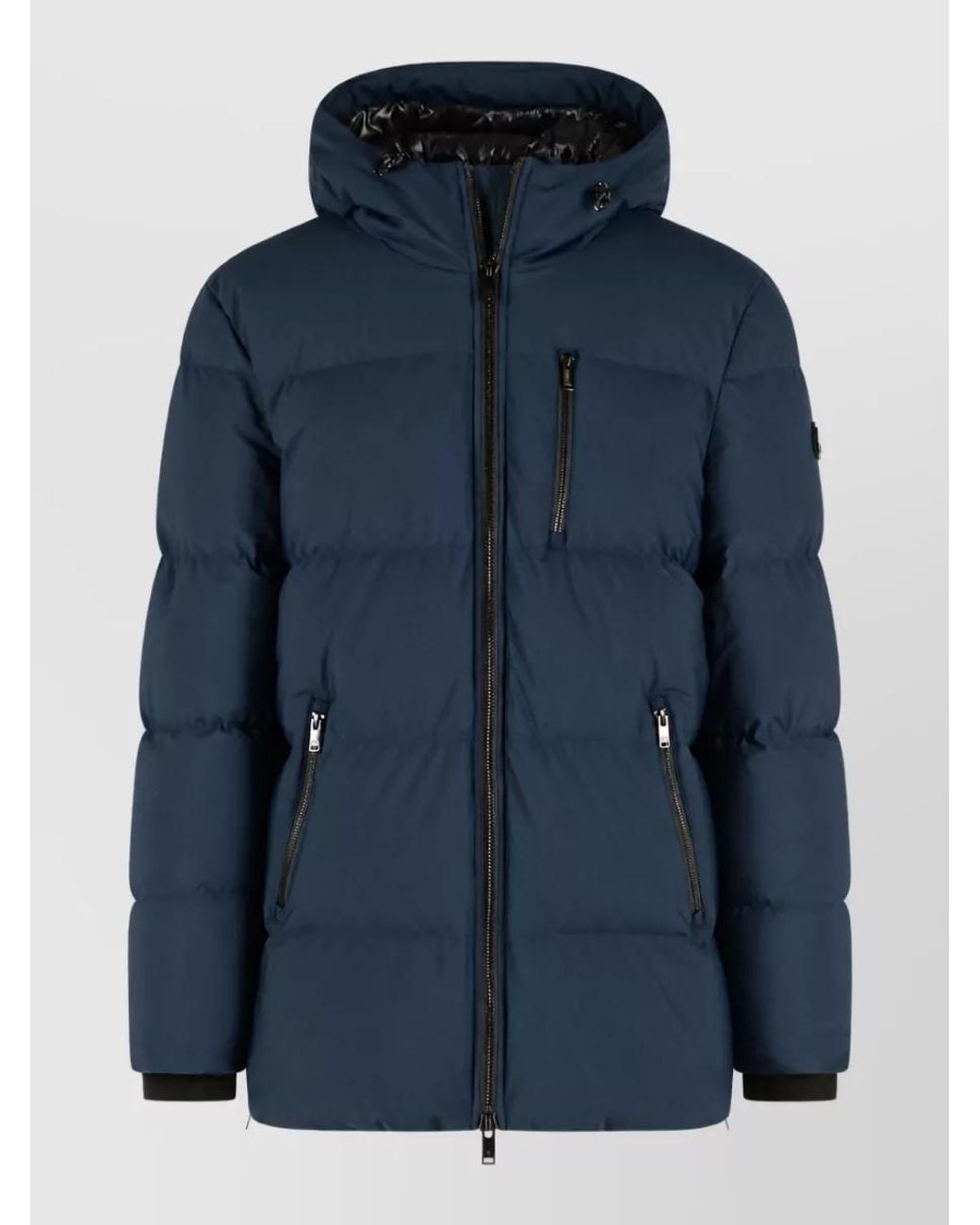 Moose Knuckles Blue Down Padded Jacket for men