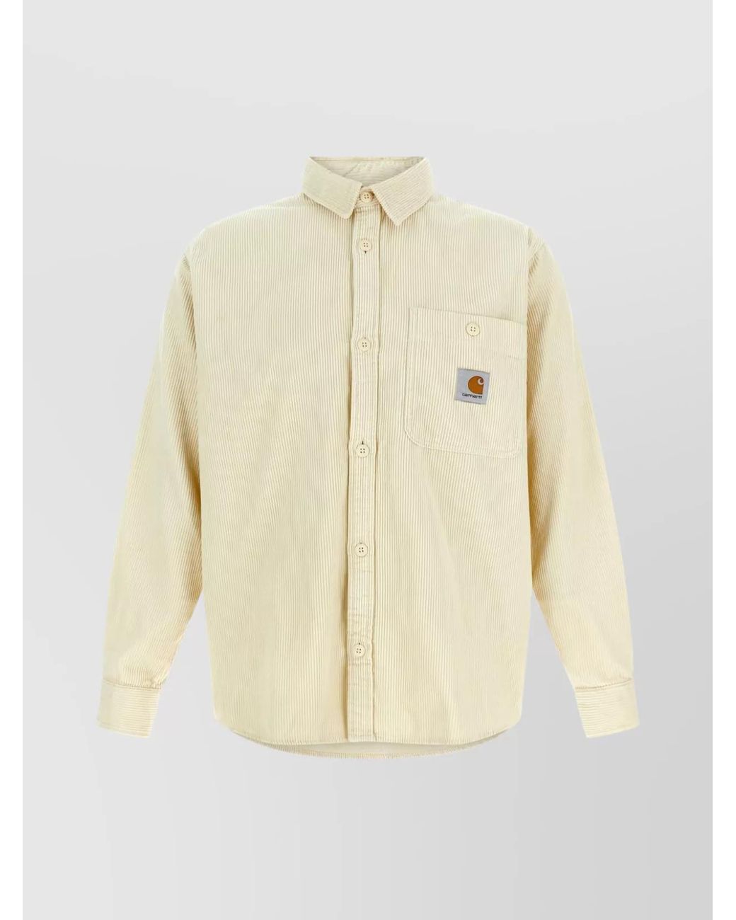 Carhartt Natural Cotton Corduroy Long-Sleeve Shirt for men