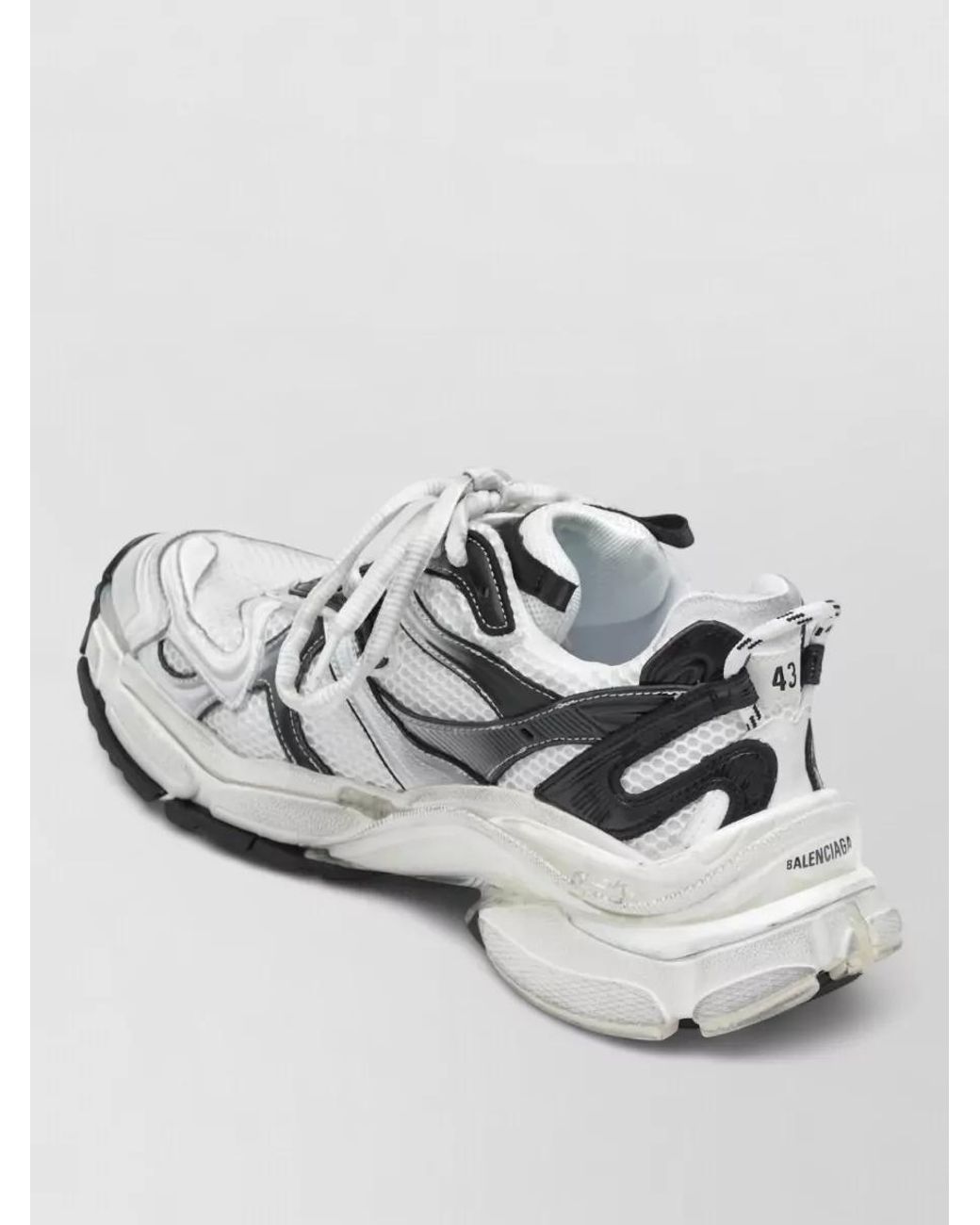 Balenciaga White Runner 2 Gradient Sneakers for men