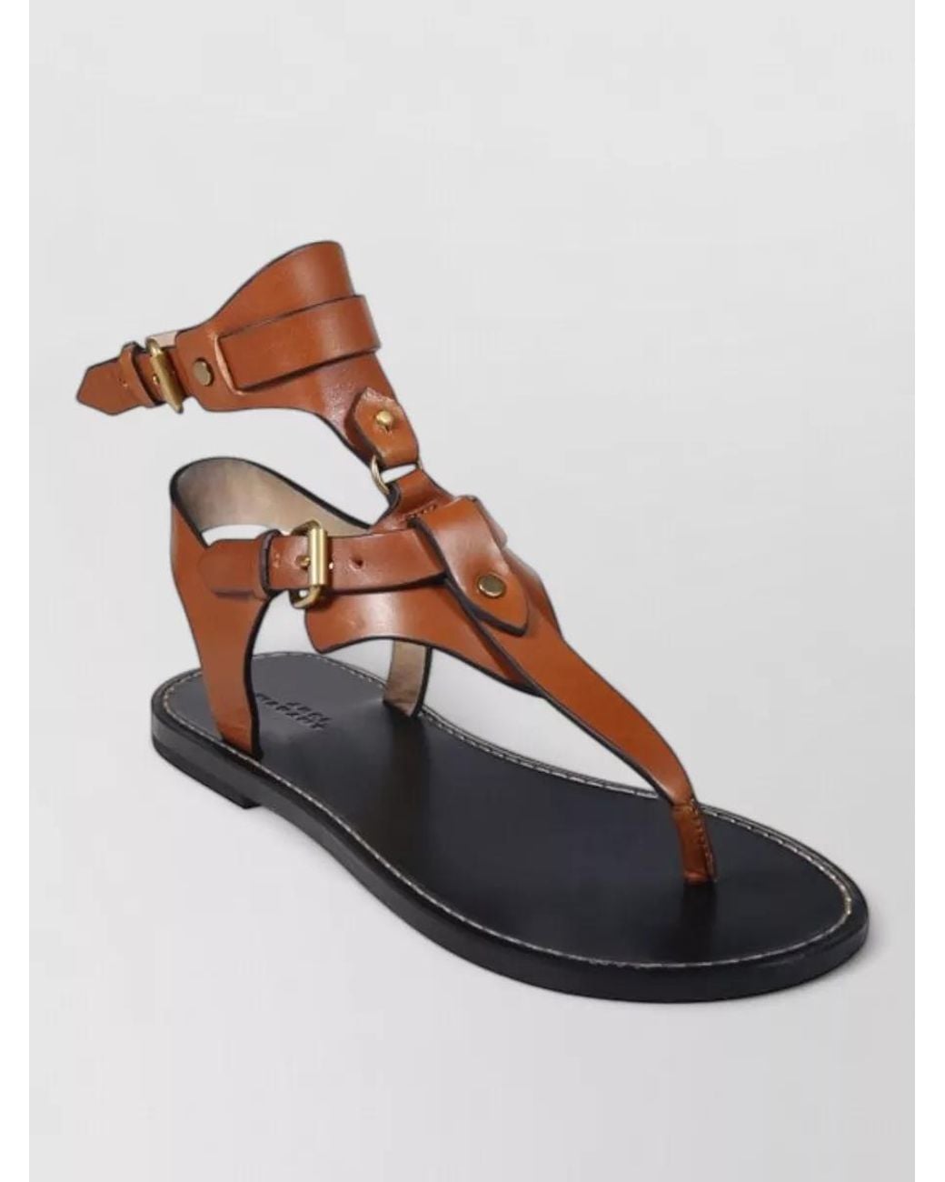 Isabel Marant Blue Leather Slides