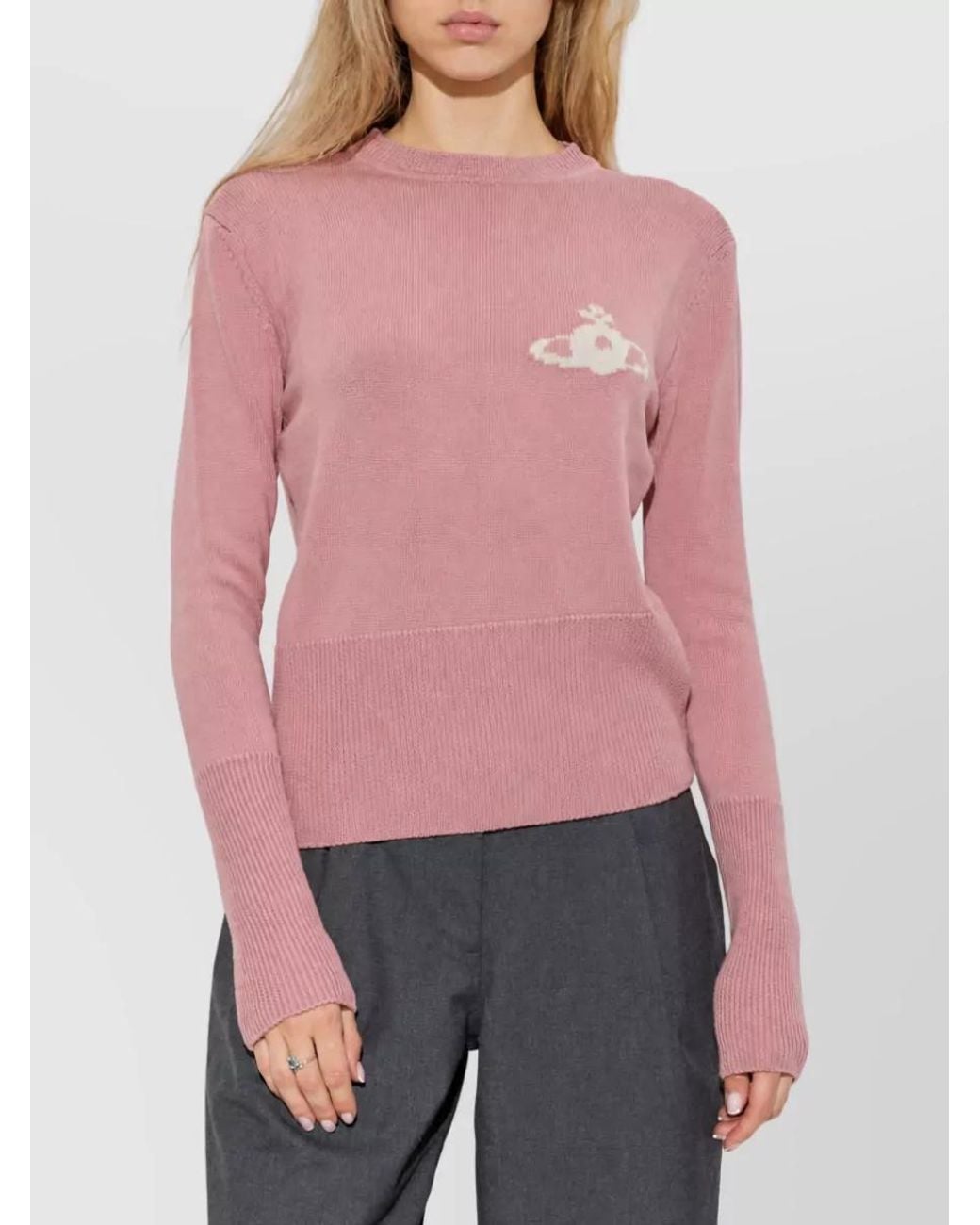 Vivienne Westwood Pink Wool Crewneck Sweatshirt