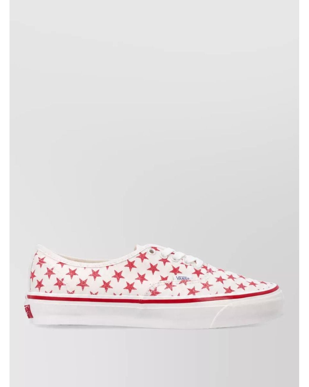 Vans Pink Printed Canvas Lace-Up Sneakers