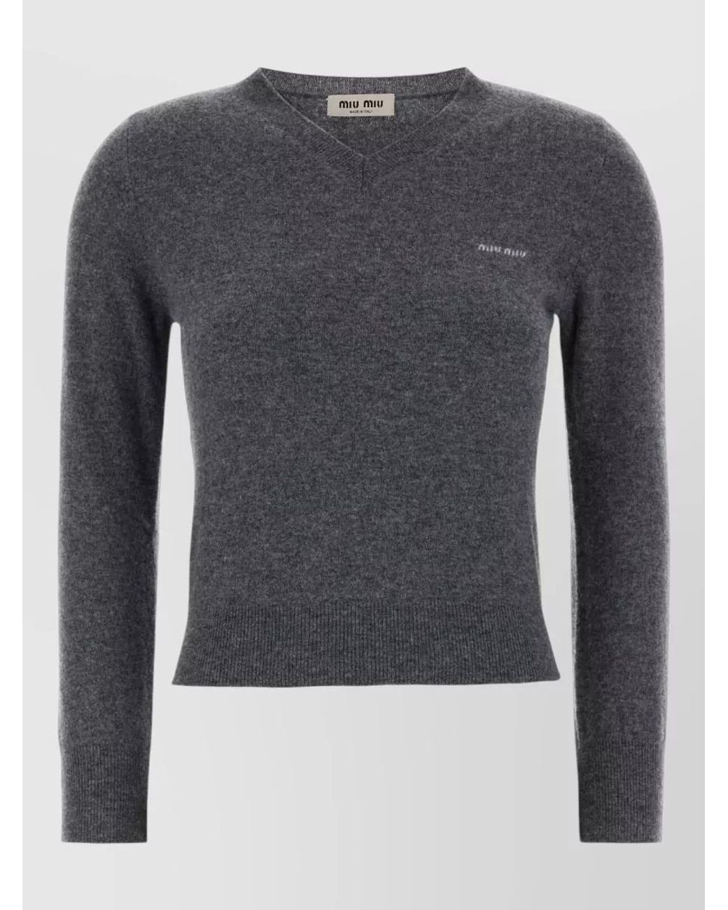 Miu Miu Gray Wool Sweater