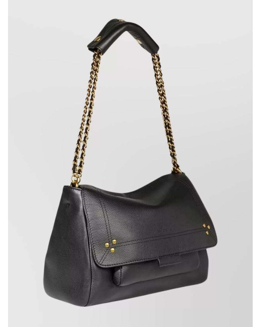 Jérôme Dreyfuss Gray Leather Lulu M Shoulder Bag