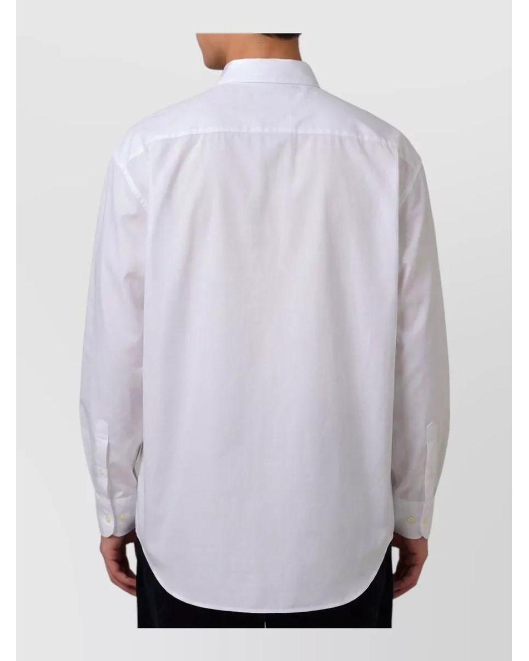 The Row Gray Cotton Relaxed-Fit Shirt for men