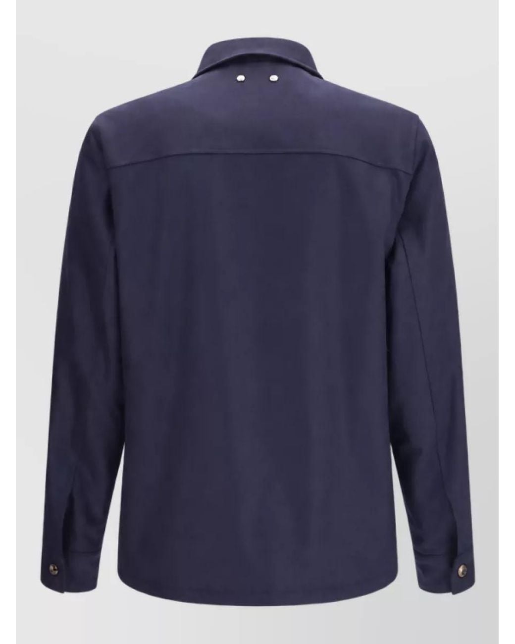 Jacob Cohen Blue Wool Faux Fur Lined Jacket for men