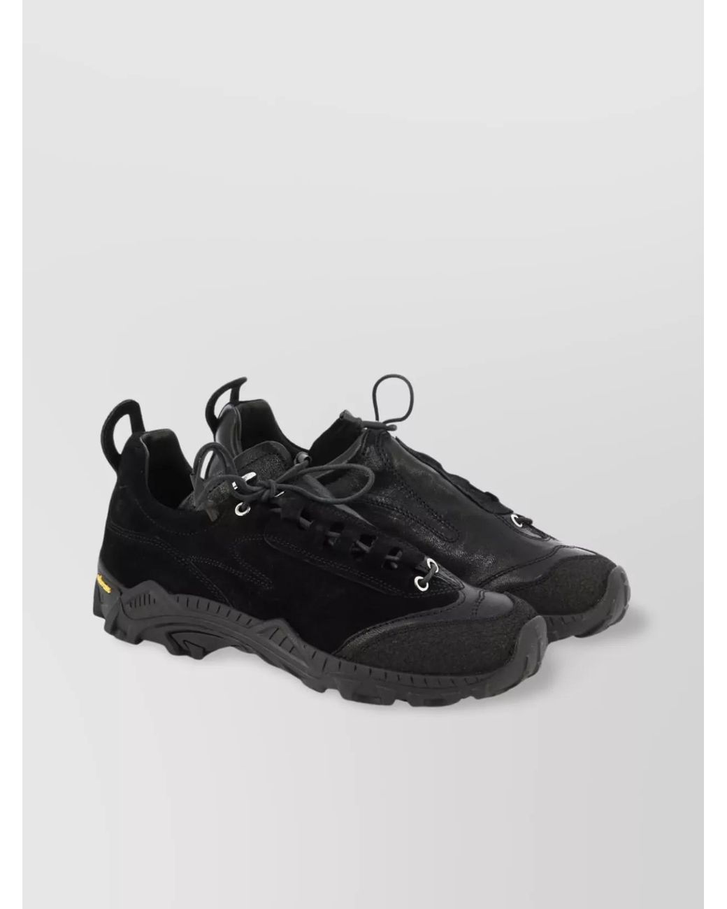 Our Legacy Black Leather Low-Top Sneakers for men