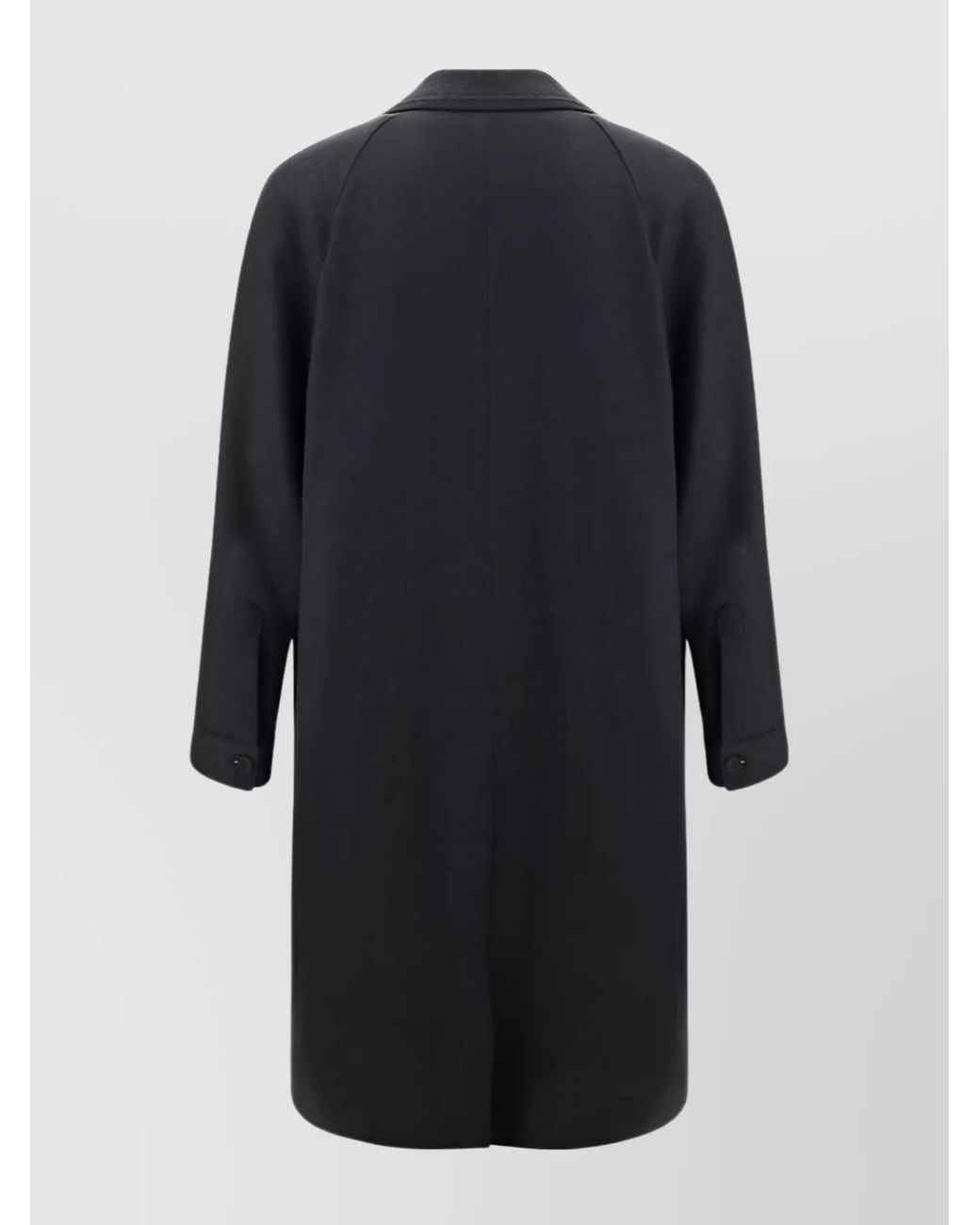 Fendi Black Cashmere Single-Breasted Coat for men