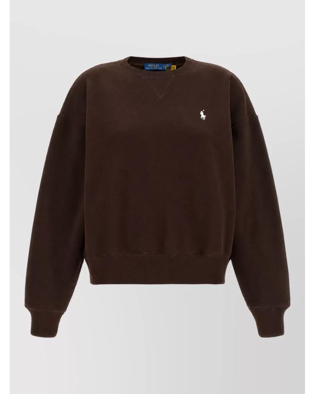 Polo Ralph Lauren Brown Cotton Blend Sweatshirt