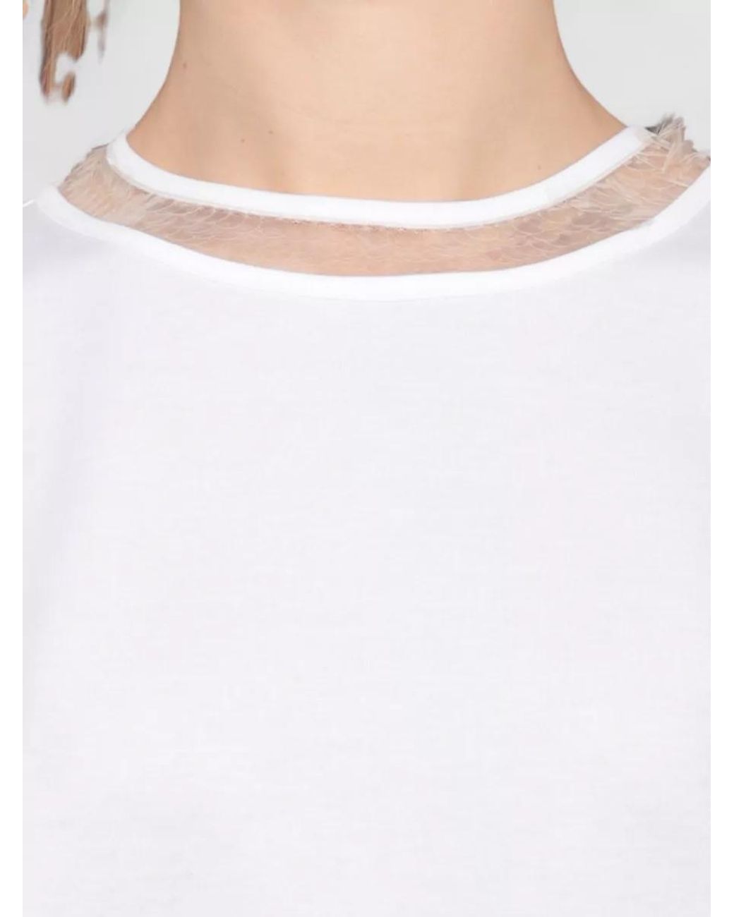 Fabiana Filippi White Cotton Short-Sleeve T-Shirt
