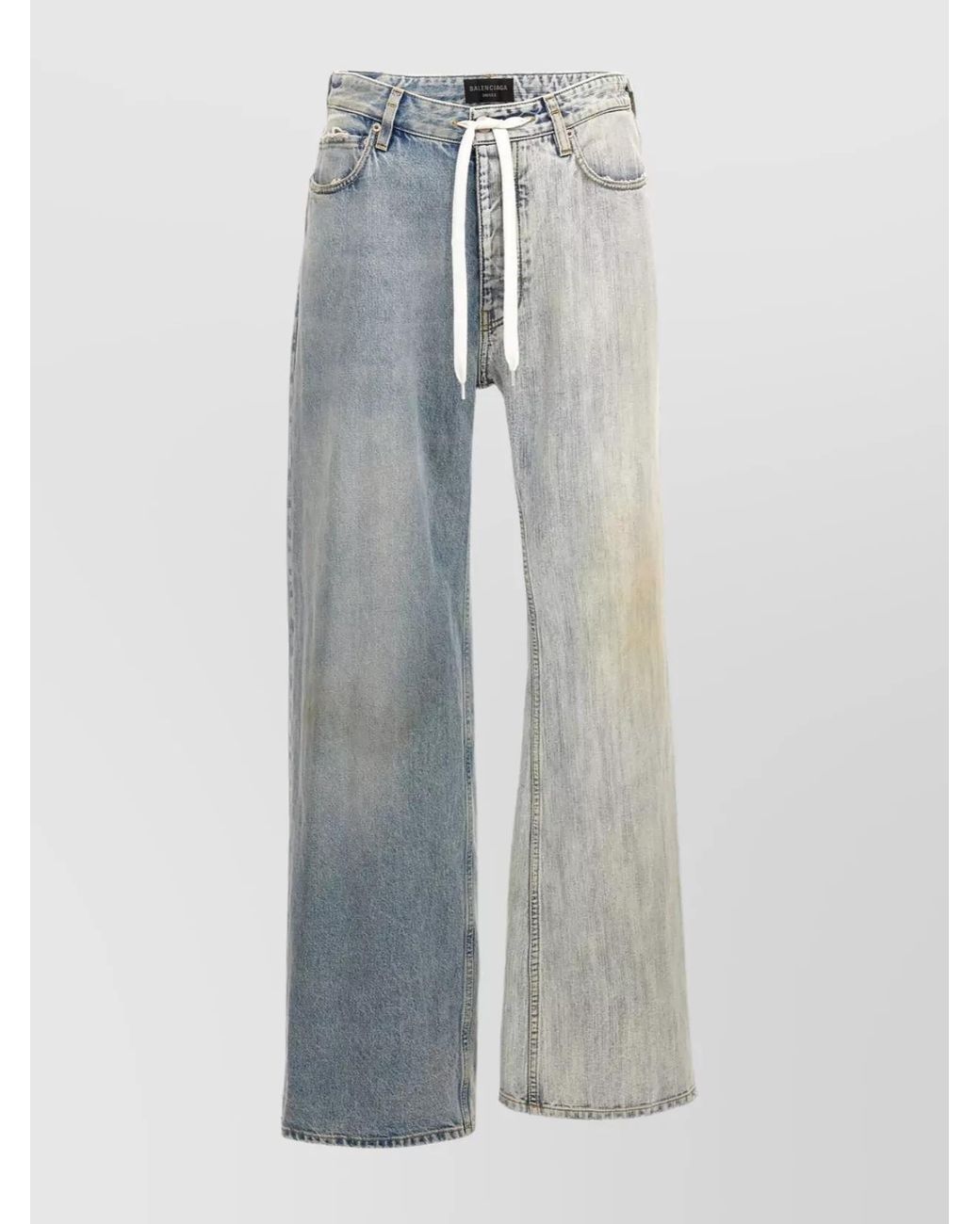 Balenciaga White Denim Wide-Leg Jeans